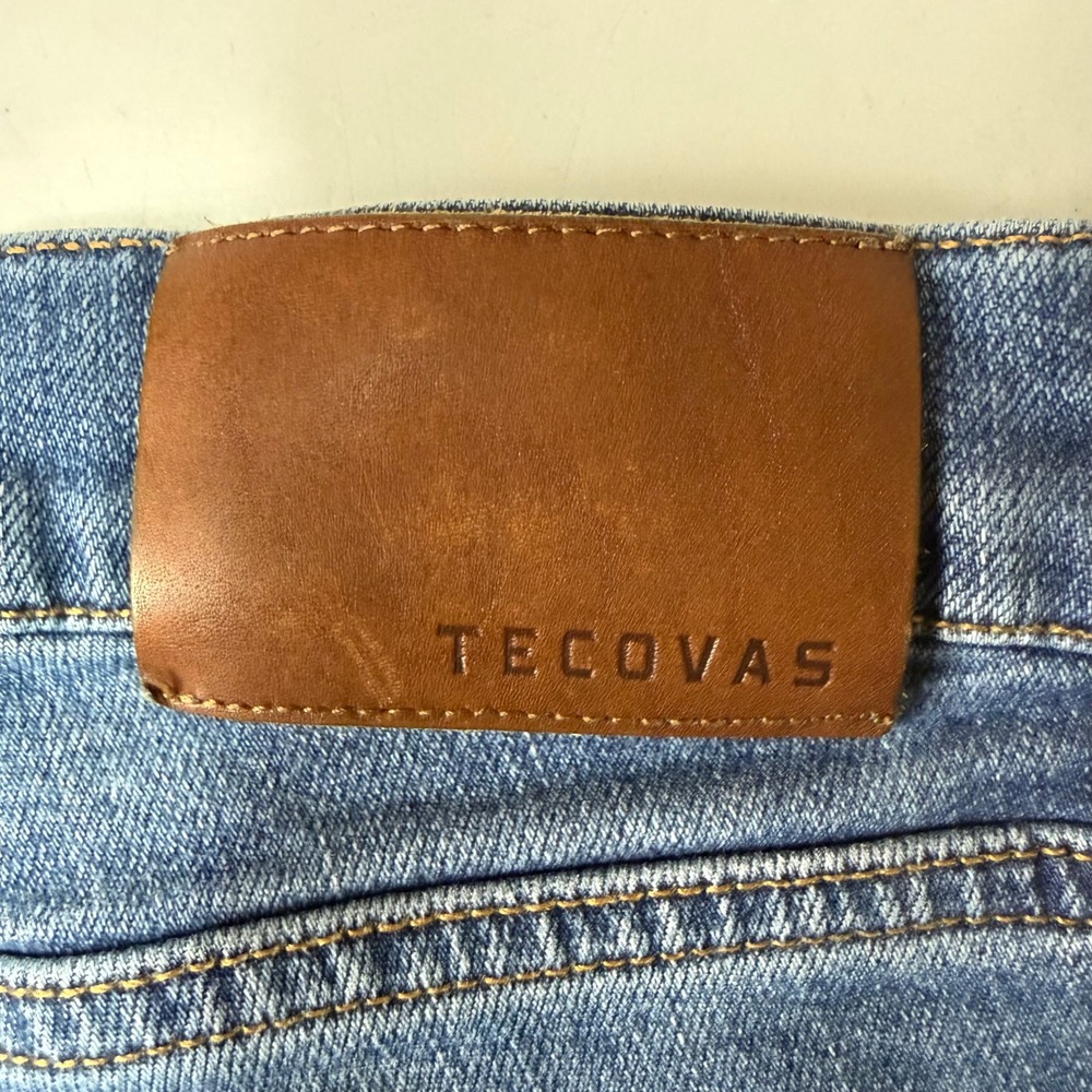 Tecovas Slim Jean Mens 32x32 Blue Premium Stretch Denim Cotton Blend Western - Picture 7 of 16